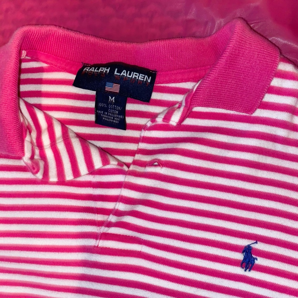 Pink and white Ralph Lauren Shirt